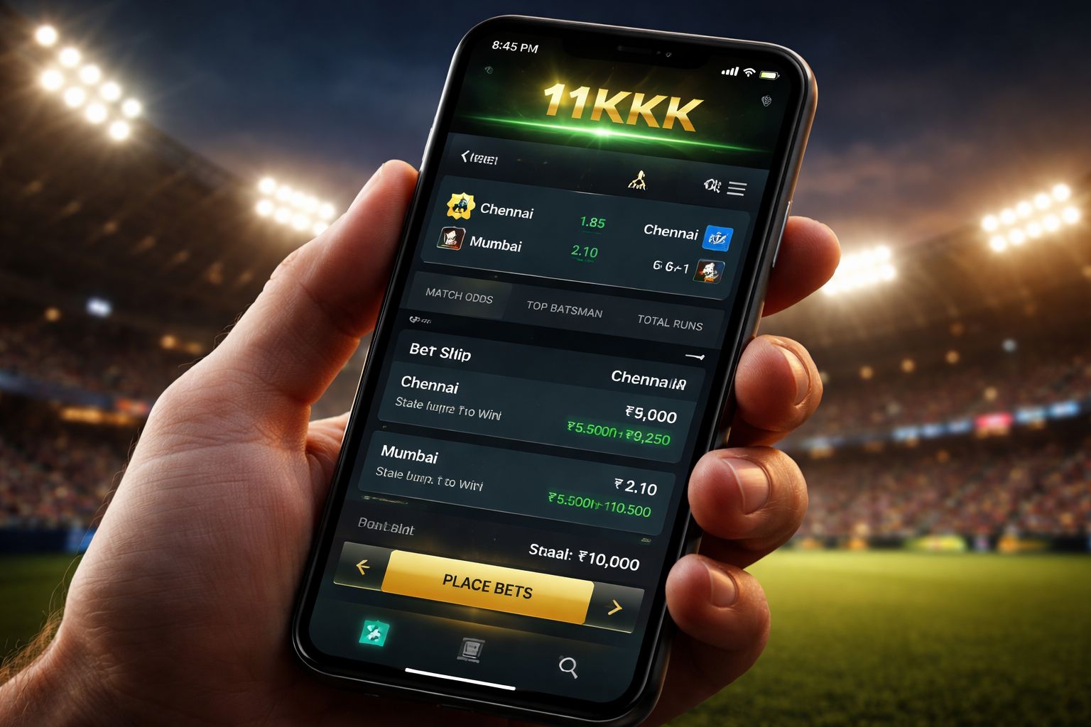 স্মার্টফোন স্ক্রিনে 11KKK APK ফাইলের বিবরণ